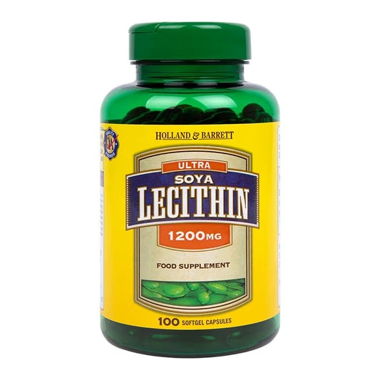 Holland & Barrett Ultra Lecitina de Soja 1200mg - 100 Cápsulas Blandas