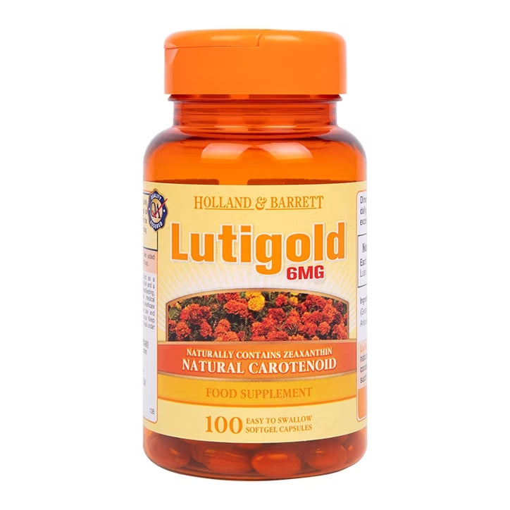 Holland & Barrett Lutigold Luteína 6mg - 100 Cápsulas Blandas