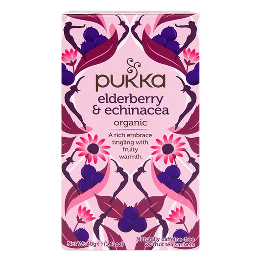 Pukka Té Orgánico de Saúco y Equinácea - 20 Bolsitas