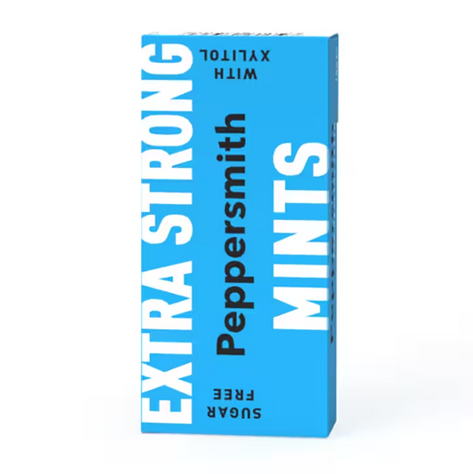 Peppersmith Pastillas mentoladas Extra Fuertes 100% Xilitol - 15g