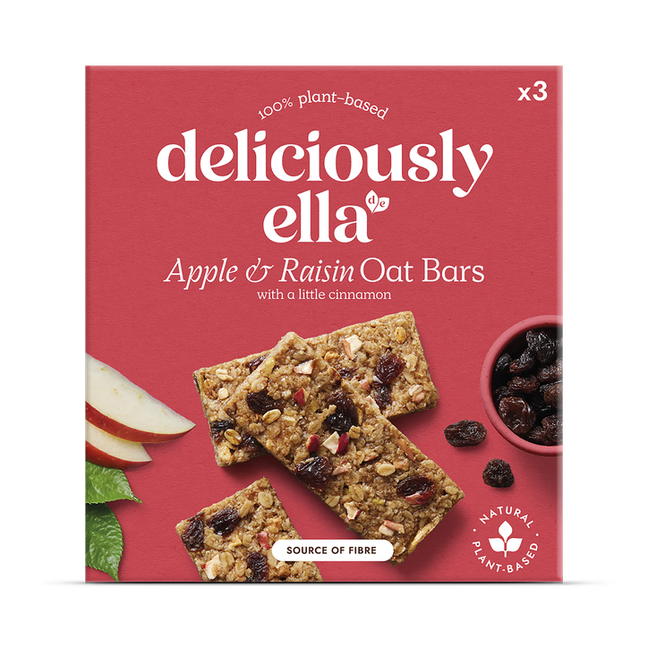 Deliciously Ella Barritas de Avena con Manzana, Pasas y Canela - 3 X 50g
