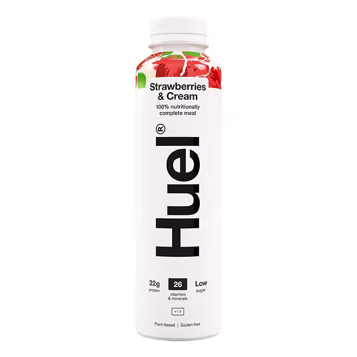 Huel Comida 100% Nutricionalmente Completa Sabor Fresas y Nata - 500ml