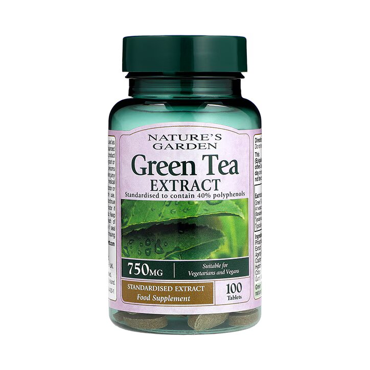 Nature's Garden Extracto de Té Verde 750mg - 100 Comprimidos
