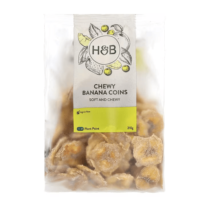 Holland & Barrett Monedas de Plátano Masticables - 210g