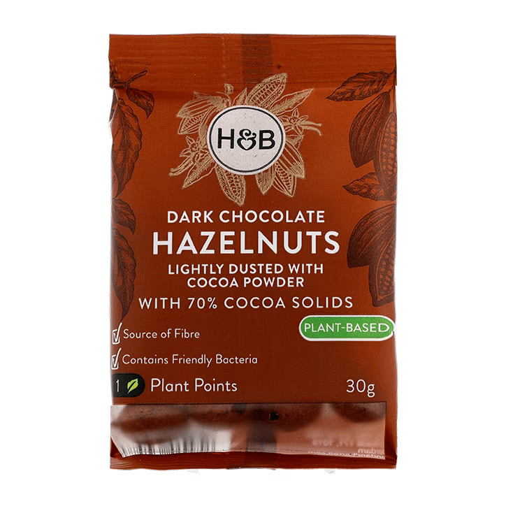 Holland & Barrett Chocolate Negro Avellanas - 30g