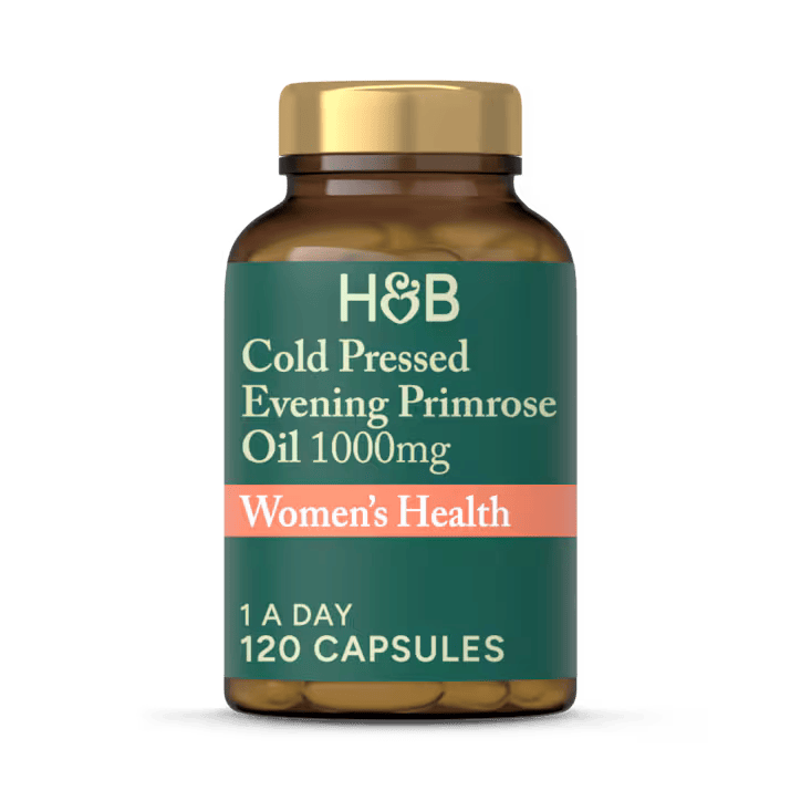 Holland & Barrett Aceite de Onagra Prensado en Frío 1000mg - 120 Cápsulas