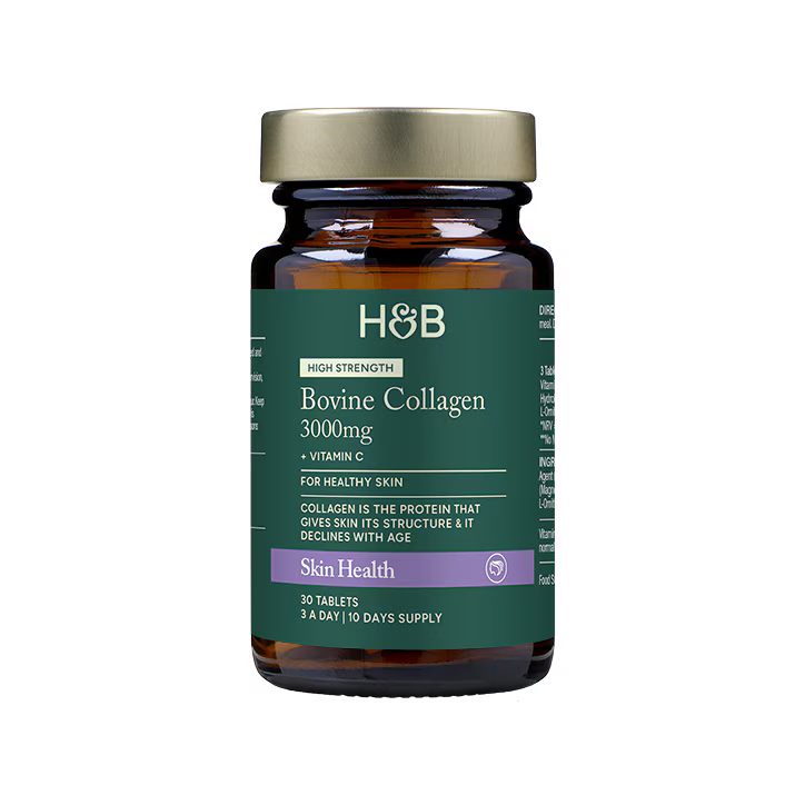 Holland & Barrett Colágeno Bovino 3000mg + Vitamina C Alta Potencia - Suplemento Nutricional