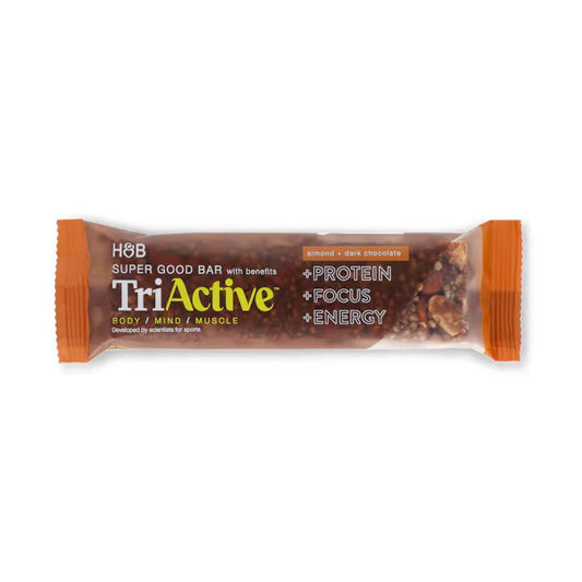 TriActive Barrita Super Buena Sabor Almendras y Chocolate Negro - 50g