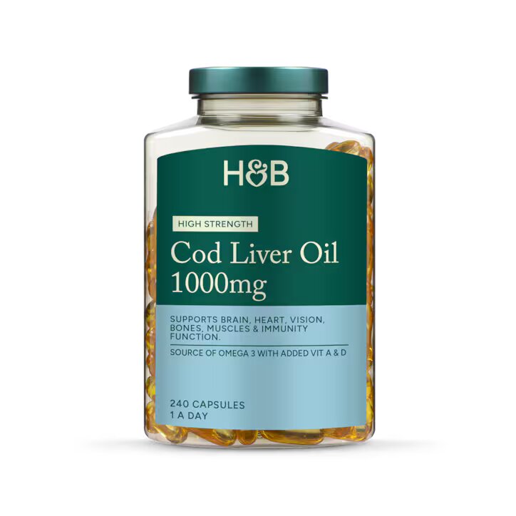 Holland & Barrett Aceite de Hígado de Bacalao 1000mg - 240 cápsulas