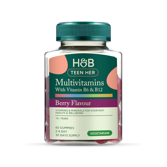 Holland & Barrett Multivitaminas con Vitaminas B6 y B12 para Ella Adolescente Sabor a Bayas - 60 gominolas