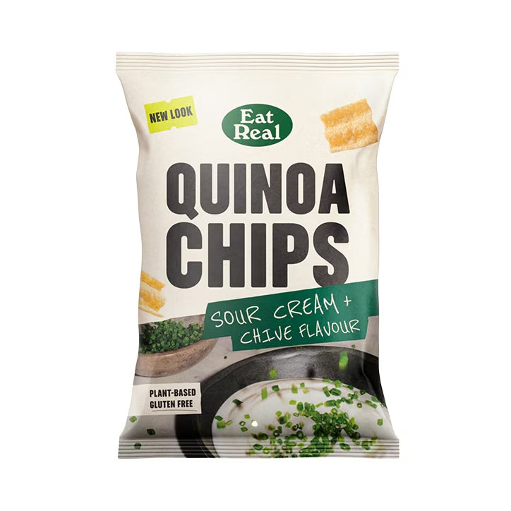 Eat Real Chips de Quinoa Sabor Crema Agria y Cebollino