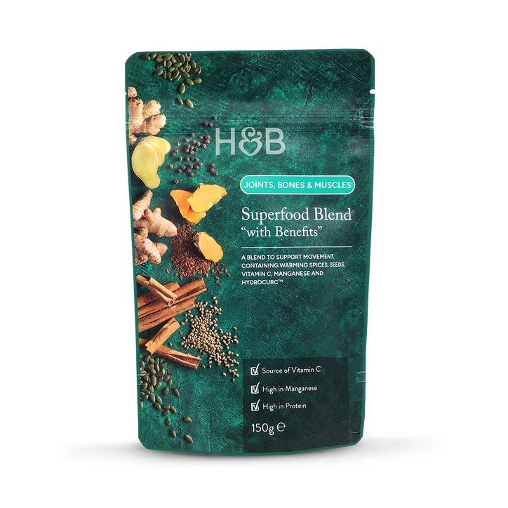 Holland & Barrett Mezcla de Superalimentos con Beneficios para Articulaciones, Huesos y Músculos - 150g