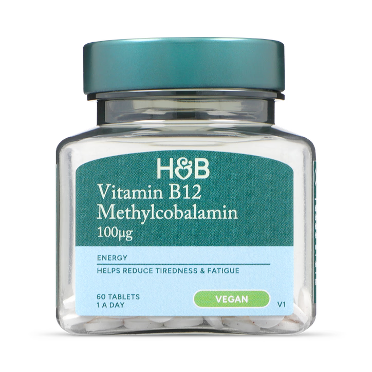 Holland & Barrett Vitamina B12 Metilcobalamina 100µg - 60 Comprimidos