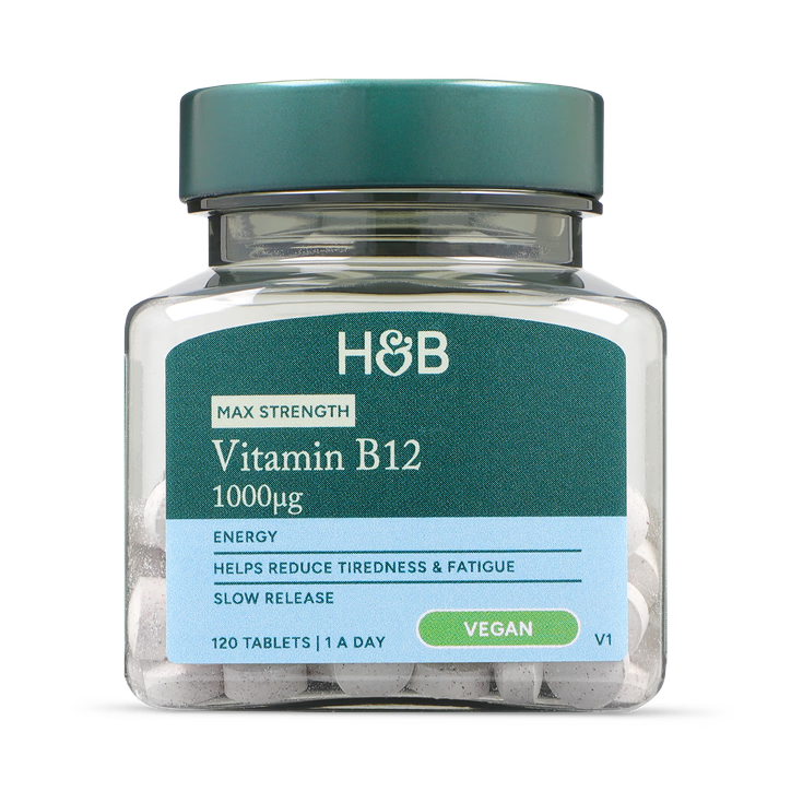 Holland & Barrett Vitamina B12 Máxima Potencia 1000µg - 120 Comprimidos