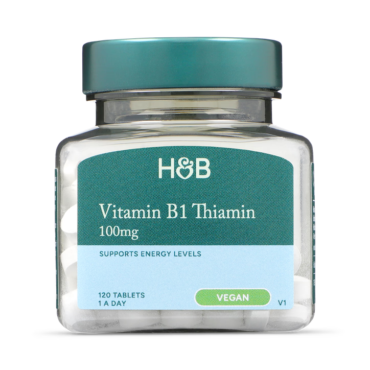 Holland & Barrett Vitamina B1 Tiamina 100mg - 120 Comprimidos