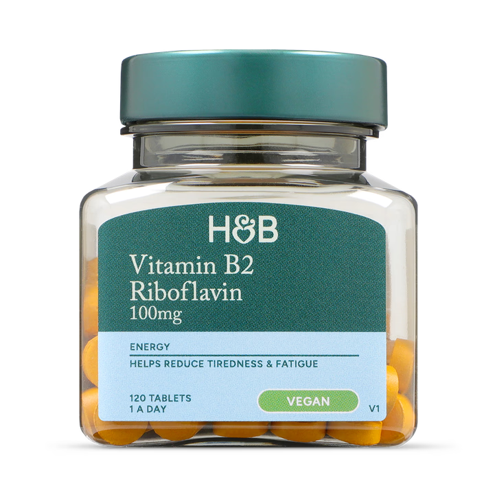 Holland & Barrett Vitamina B2 Riboflavina 100mg - 120 Comprimidos