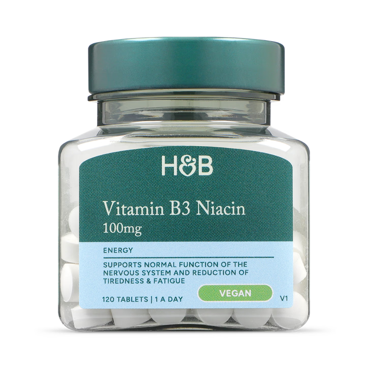 Holland & Barrett Vitamina B3 Niacina 100mg - 120 Comprimidos