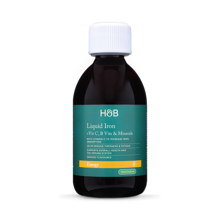 Holland & Barrett Hierro Liquido + Vitaminas B, C y Minerales - 250ml