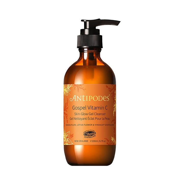 Antipodes Gospel Vitamina C Limpiador Facial en Gel Piel Brillante - 200ml