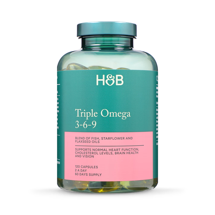 Holland & Barrett Triple Omega 3-6-9 de Alta Potencia - 120 Cápsulas
