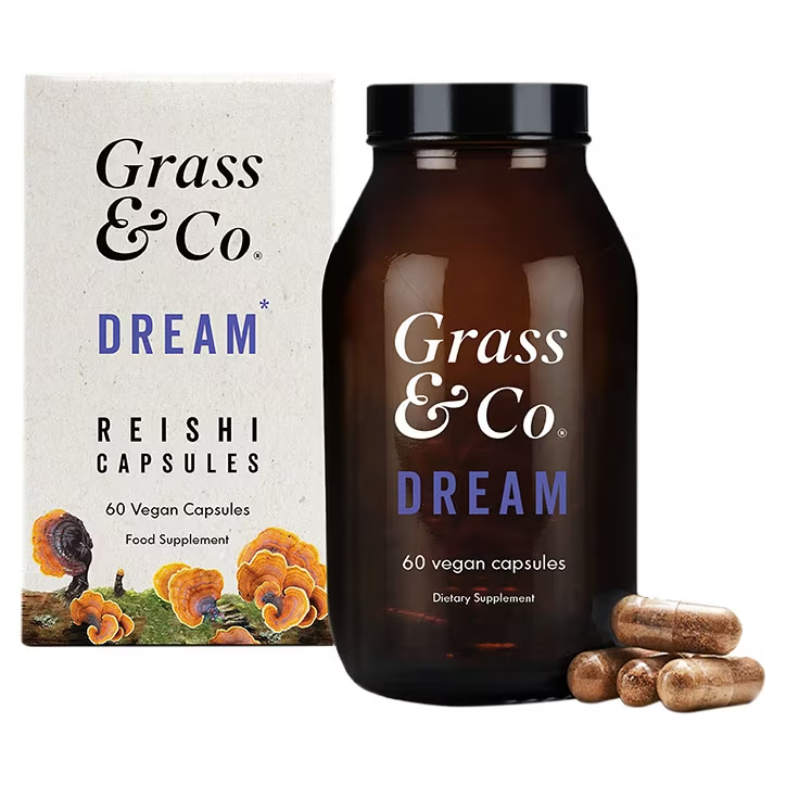Grass & Co. DREAM Hongos Reishi con magnesio + Salvia - 60 Cápsulas Veganas