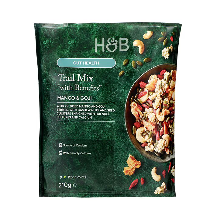 Holland & Barrett Salud Intestinal Trail Mix Mango y Goji - 210g