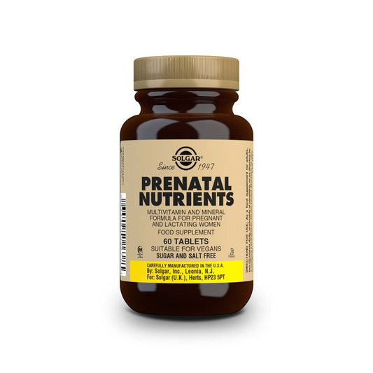 Solgar Nutrientes Prenatales - 60 y 120 Comprimidos