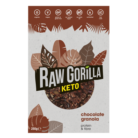 Raw Gorilla Keto Granola de Chocolate - 250g