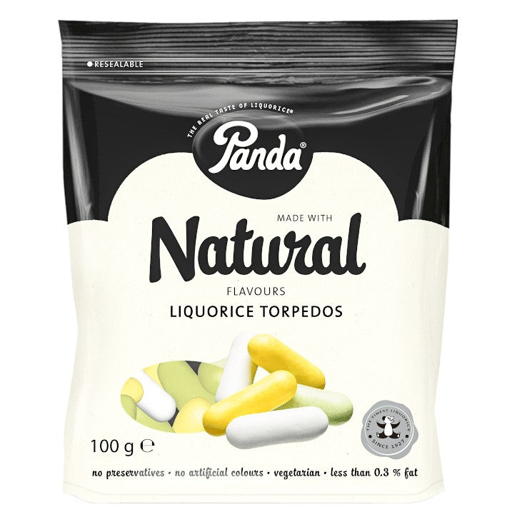 Panda Natural Torpedos de Regaliz - 100g