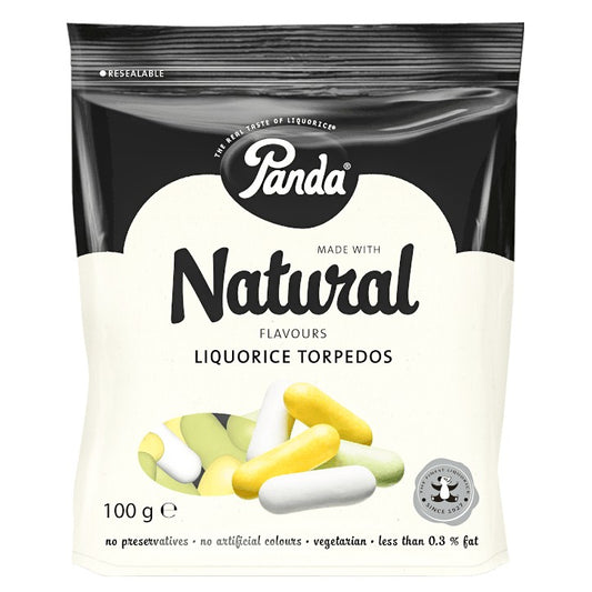 Panda Natural Torpedos de Regaliz - 100g