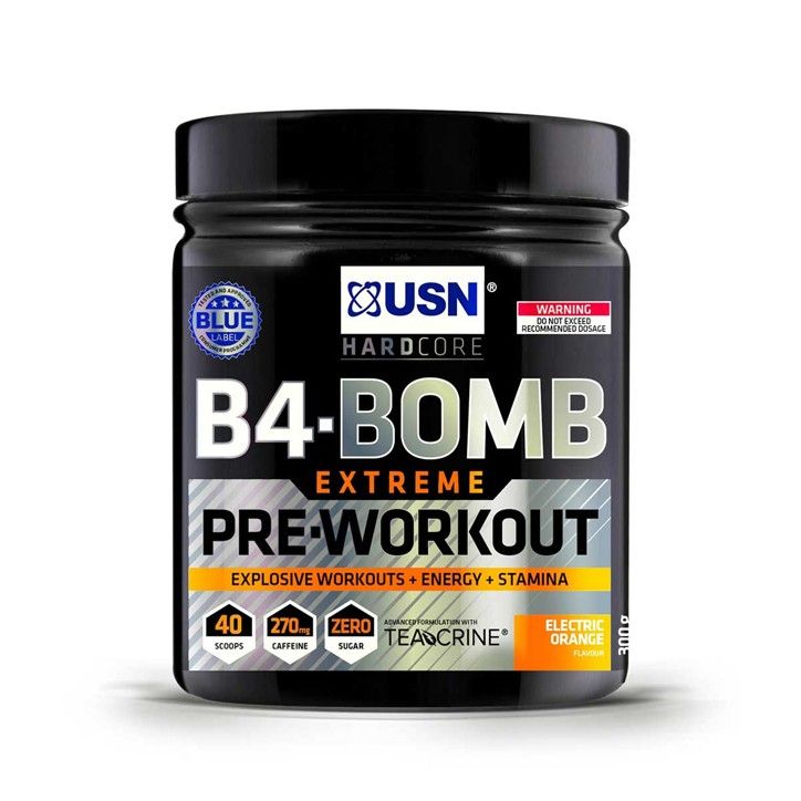 USN B4 Bomb Extreme Pre Workout Sabor Naranja - 300g