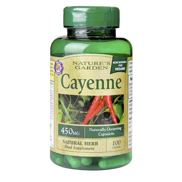 Nature's Garden Cayena 450mg - 100 Cápsulas