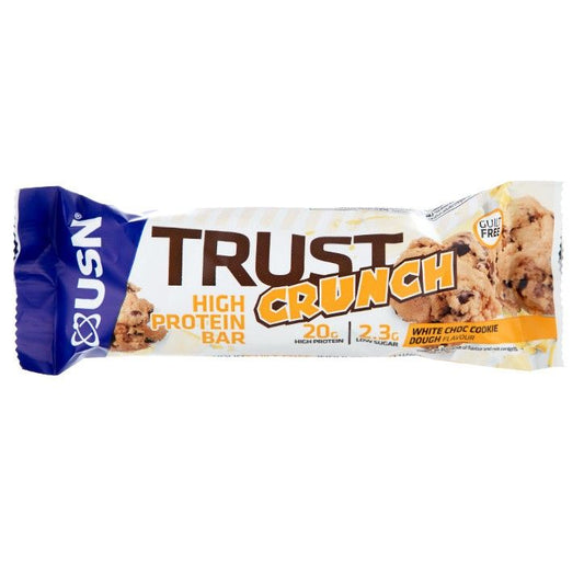 USN Trust Crunch Bar Masa De Galleta Con Chocolate Blanco - 60g