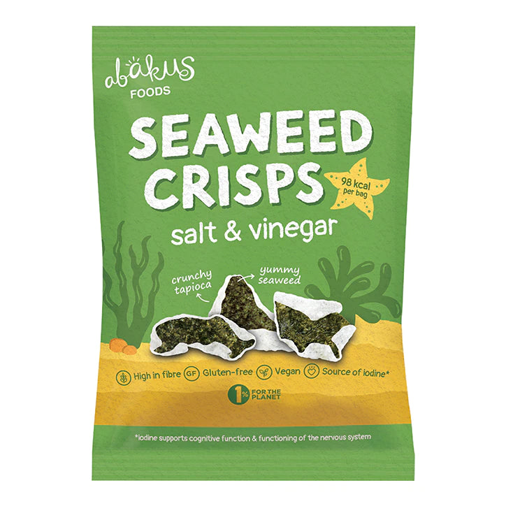 Abakus Foods Chips de Algas Marinas Sal y Vinagre - 18g