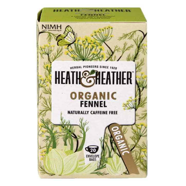 Heath & Heather Té de hinojo orgánico - 20 bolsitas de té
