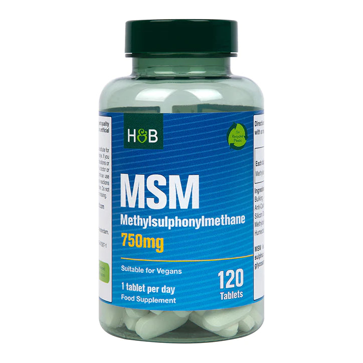 Holland and Barrett MSM 750mg - 120 Comprimidos