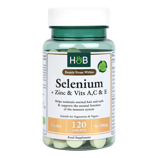 Selenio + Zinc y Vitaminas A, C y E - 120 Tabletas