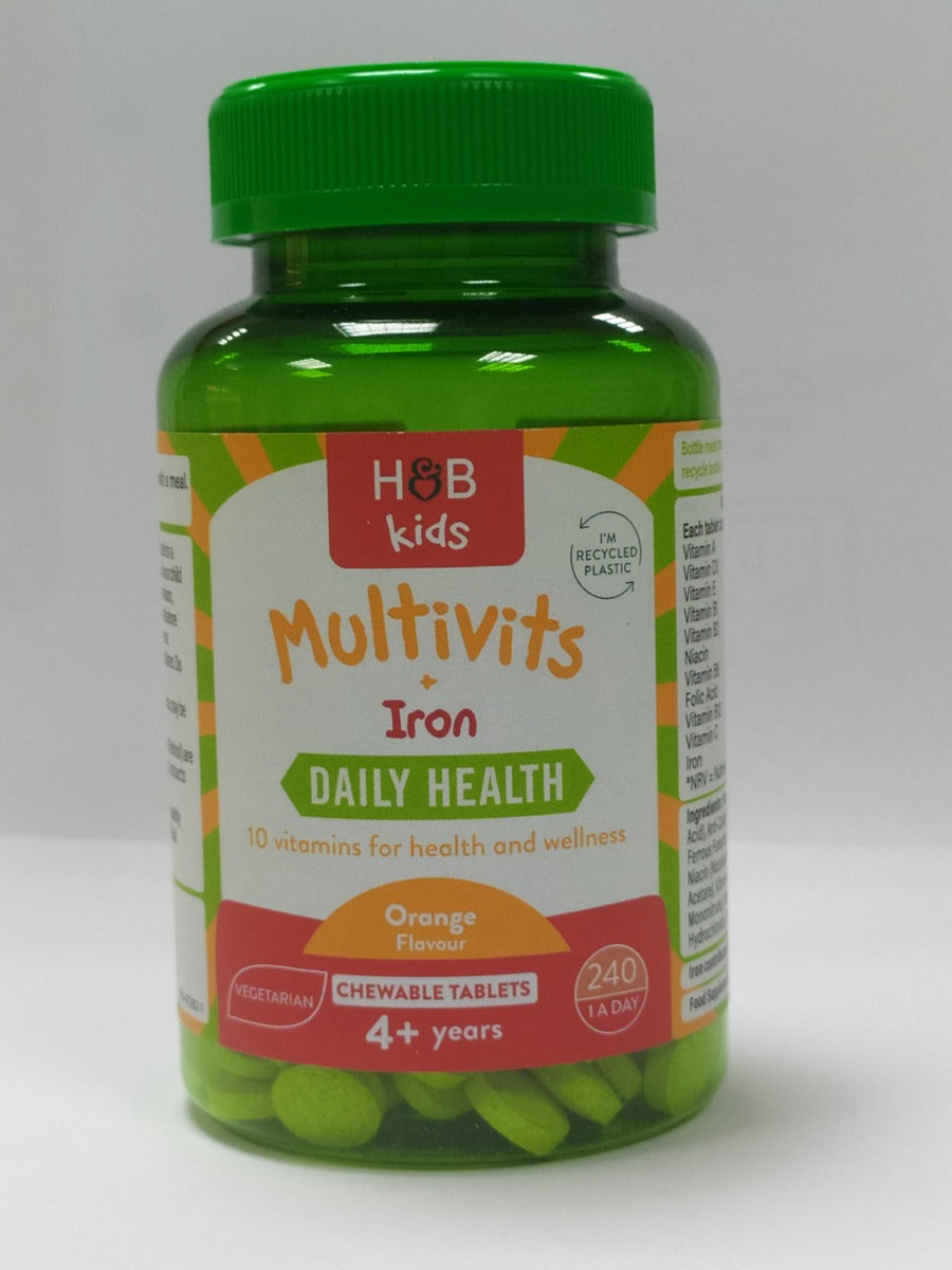 Comprar Multivitamins and Iron for Children Orange Flavor 240 Tablets
