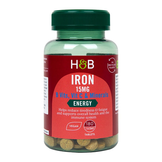 Hierro 15mg + Vitamina B, Vitamina C y Minerales - Comprimidos
