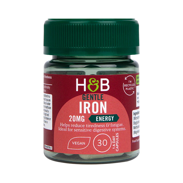 Hierro Suave 20mg - Suplemento de Hierro en Cápsulas para Apoyo Nutricional