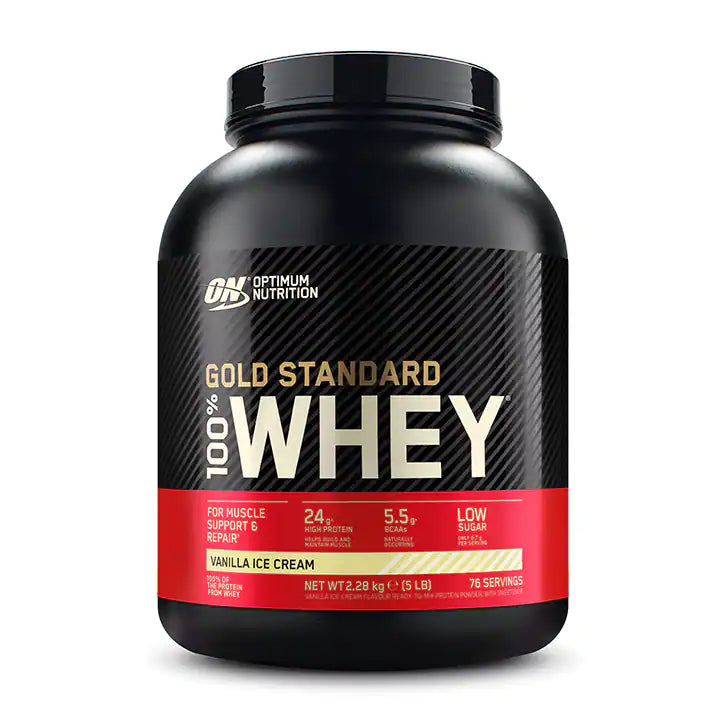 Optimum Nutrition Gold Standard 100% Whey Helado de Vainilla - 2,28Kg