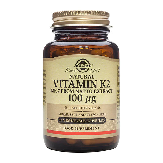 Solgar Vitamina K2 100μg - 50 Cápsulas Vegetales