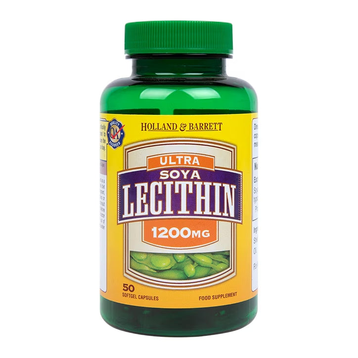 Holland & Barrett Ultra Lecitina de Soja 1200mg - 50 Cápsulas Blandas