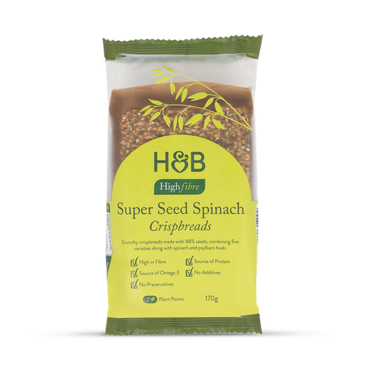 Holland & Barrett Pan Crujiente de Espinacas con Supersemillas - 170g