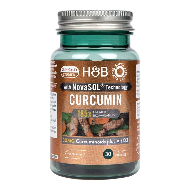Holland & Barrett Novasol Curcumina y Vit D Biodisponibles  - 30 Cápsulas