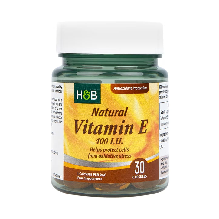 Holland & Barrett Vitamina E Natural 400 UI - 30 Cápsulas