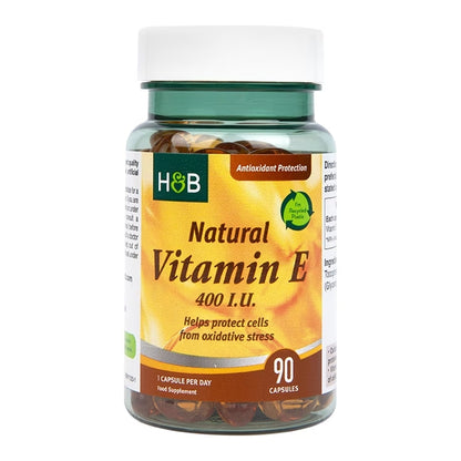 Holland & Barrett Vitamina E Natural 400 UI - 90 Cápsulas
