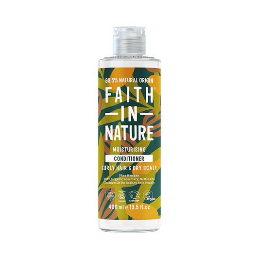 Faith in Nature Acondicionador de Karité y Argan para Cabello Rizado y Seco - 400ml