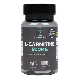 PE Nutrition L-Carnitina 500mg suplemento alimenticio en comprimidos para apoyo energético