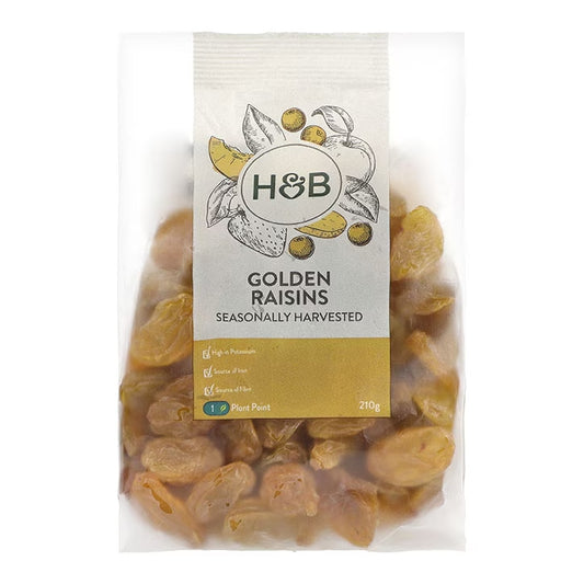Holland &amp; Barrett Golden Raisins - 210g